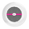 Houndstooth w/Pink Accent Plastic Party Dinner Plates - Approval