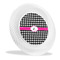 Houndstooth w/Pink Accent Plastic Party Dinner Plates - Main/Front