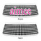 Houndstooth w/Pink Accent Plastic Pet Bowls - Small - APPROVAL