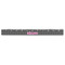 Houndstooth w/Pink Accent Plastic Ruler - 12" - FRONT