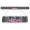 Houndstooth w/Pink Accent Plastic Ruler - 12" - PARENT MAIN