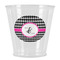 Houndstooth w/Pink Accent Plastic Shot Glass (Personalized)