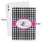 Houndstooth w/Pink Accent Playing Cards - Approval