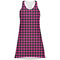 Houndstooth w/Pink Accent Racerback Dress - Large