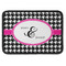 Houndstooth w/Pink Accent Rectangle Patch