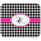 Houndstooth w/Pink Accent Rectangular Mouse Pad - APPROVAL