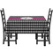 Houndstooth w/Pink Accent Rectangular Tablecloths - Side View