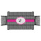 Houndstooth w/Pink Accent Rectangular Tablecloths - Top View