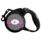 Houndstooth w/Pink Accent Retractable Dog Leash - Main