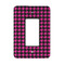 Houndstooth w/Pink Accent Rocker Light Switch Covers - Single - MAIN