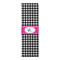 Houndstooth w/Pink Accent Runner Rug