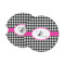 Houndstooth w/Pink Accent Sandstone Car Coasters - PARENT MAIN (Set of 2)