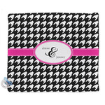 Houndstooth w/Pink Accent Security Blanket (Personalized)