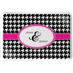 Houndstooth w/Pink Accent Serving Tray (Personalized)