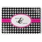 Houndstooth w/Pink Accent Serving Tray (Personalized)