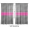 Houndstooth w/Pink Accent Personalized Sheer Curtains