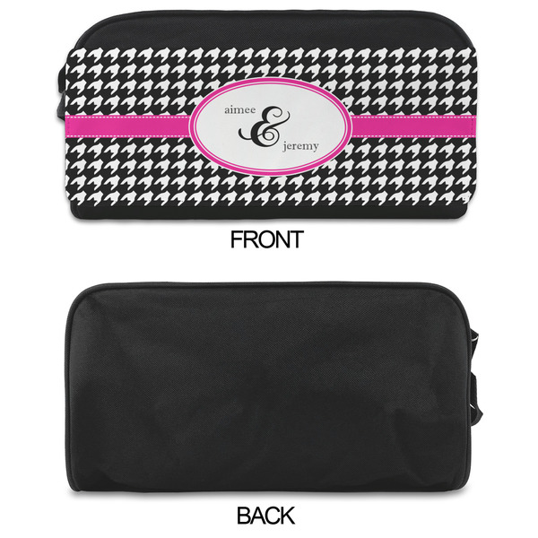 Houndstooth w/Pink Accent Shoe Bags - APPROVAL