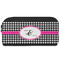 Houndstooth w/Pink Accent Shoe Bags - FRONT