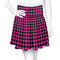 Houndstooth w/Pink Accent Skater Skirt - Front