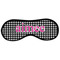 Houndstooth w/Pink Accent Sleeping Eye Mask - Front Large