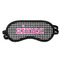 Houndstooth w/Pink Accent Sleeping Eye Masks - Front View