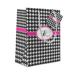 Houndstooth w/Pink Accent Gift Bag (Personalized)