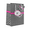 Houndstooth w/Pink Accent Small Gift Bag - Front/Main