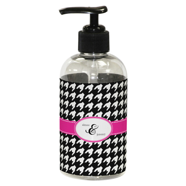 Houndstooth w/Pink Accent Small Soap/Lotion Bottle