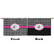 Houndstooth w/Pink Accent Small Zipper Pouch Approval (Front and Back)