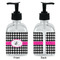 Houndstooth w/Pink Accent Glass Soap/Lotion Dispenser - Approval