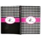 Houndstooth w/Pink Accent Soft Cover Journal - Apvl