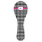 Houndstooth w/Pink Accent Spoon Rest Trivet - FRONT