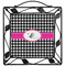 Houndstooth w/Pink Accent Square Trivet (Personalized)