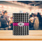 Houndstooth w/Pink Accent Stainless Steel Flask - LIFESTYLE 2