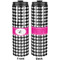 Houndstooth w/Pink Accent Stainless Steel Tumbler 20 Oz - Approval