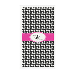 Houndstooth w/Pink Accent Guest Paper Towels - Full Color - Standard (Personalized)