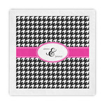 Houndstooth w/Pink Accent Decorative Paper Napkins (Personalized)