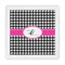 Houndstooth w/Pink Accent Decorative Paper Napkins (Personalized)