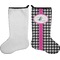 Houndstooth w/Pink Accent Stocking - Single-Sided - Approval