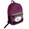 Houndstooth w/Pink Accent Student Backpack (Personalized)