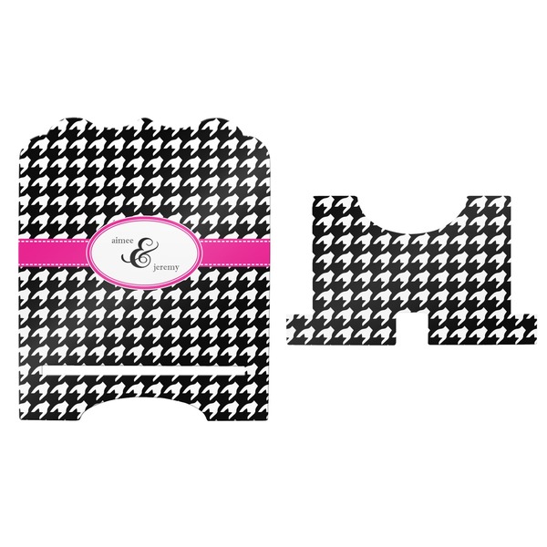 Houndstooth w/Pink Accent Stylized Tablet Stand - Apvl