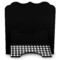 Houndstooth w/Pink Accent Stylized Tablet Stand - Back