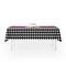 Houndstooth w/Pink Accent Tablecloths (58"x102") - MAIN