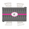 Houndstooth w/Pink Accent Tablecloth - 58"x102" (Personalized)