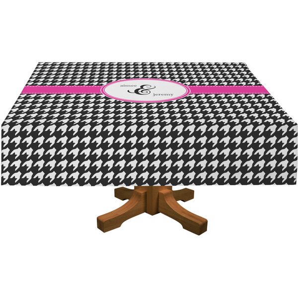 Houndstooth w/Pink Accent Tablecloths (Personalized)