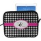 Houndstooth w/Pink Accent Tablet Sleeve (Medium)