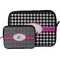Houndstooth w/Pink Accent Tablet Sleeve (Size Comparison)