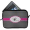 Houndstooth w/Pink Accent Tablet Case / Sleeve (Personalized)