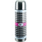 Houndstooth w/Pink Accent Stainless Steel Thermos (Personalized)