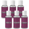 Houndstooth w/Pink Accent Travel Bottles (Personalized)
